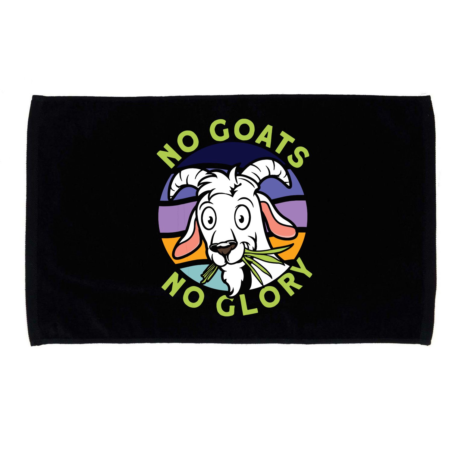 No Goats No Glory Goat Retro Goats Farmer Microfiber Hand Towel
