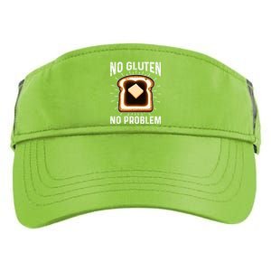 No Gluten No Problem Toast Celiac Awareness Funny Gift Adult Drive Performance Visor