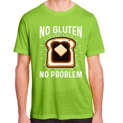 No Gluten No Problem Toast Celiac Awareness Funny Gift Adult ChromaSoft Performance T-Shirt