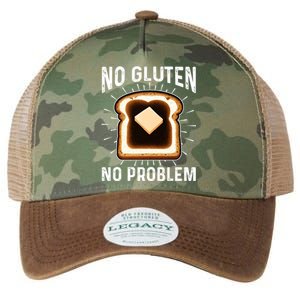 No Gluten No Problem Toast Celiac Awareness Funny Gift Legacy Tie Dye Trucker Hat