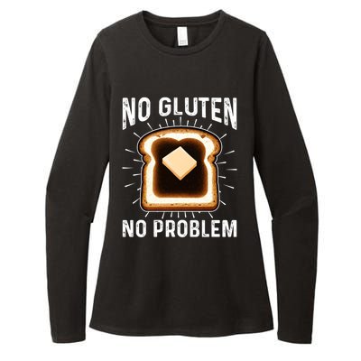 No Gluten No Problem Toast Celiac Awareness Funny Gift Womens CVC Long Sleeve Shirt