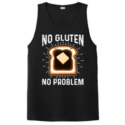 No Gluten No Problem Toast Celiac Awareness Funny Gift PosiCharge Competitor Tank