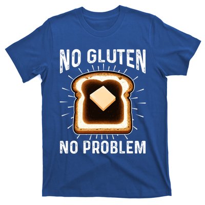 No Gluten No Problem Toast Celiac Awareness Funny Gift T-Shirt