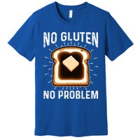 No Gluten No Problem Toast Celiac Awareness Funny Gift Premium T-Shirt