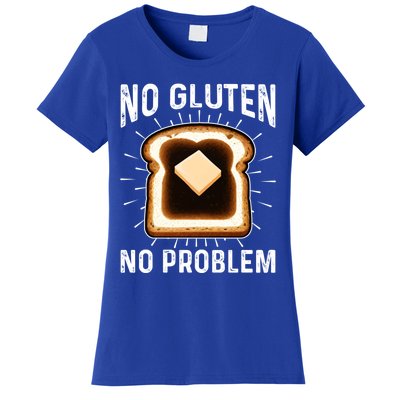 No Gluten No Problem Toast Celiac Awareness Funny Gift Women's T-Shirt