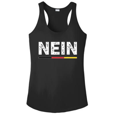 Nein German No Saying Funny Germany Vintage Ladies PosiCharge Competitor Racerback Tank