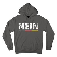 Nein German No Saying Funny Germany Vintage Hoodie