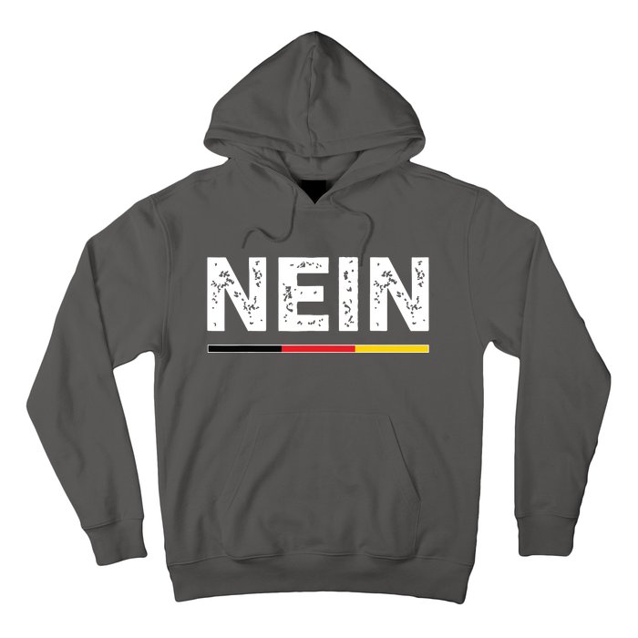 Nein German No Saying Funny Germany Vintage Hoodie