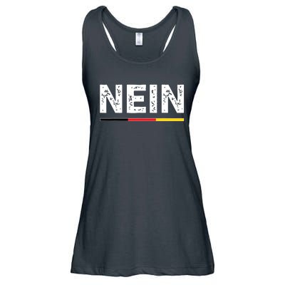 Nein German No Saying Funny Germany Vintage Ladies Essential Flowy Tank