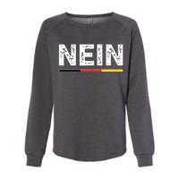 Nein German No Saying Funny Germany Vintage Womens California Wash Sweatshirt