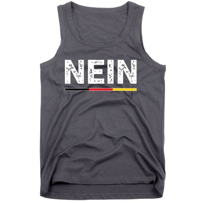 Nein German No Saying Funny Germany Vintage Tank Top