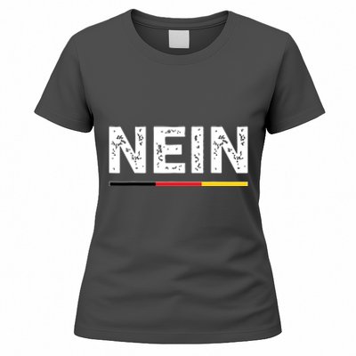 Nein German No Saying Funny Germany Vintage Women's T-Shirt