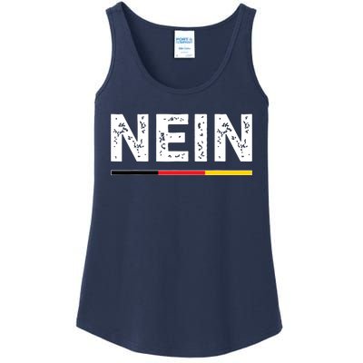 Nein German No Saying Funny Germany Vintage Ladies Essential Tank