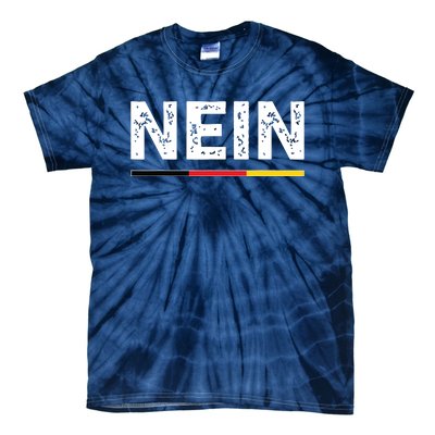 Nein German No Saying Funny Germany Vintage Tie-Dye T-Shirt