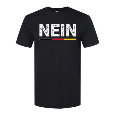 Nein German No Saying Funny Germany Vintage Softstyle CVC T-Shirt