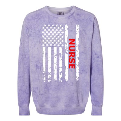 Nurse Gift Colorblast Crewneck Sweatshirt