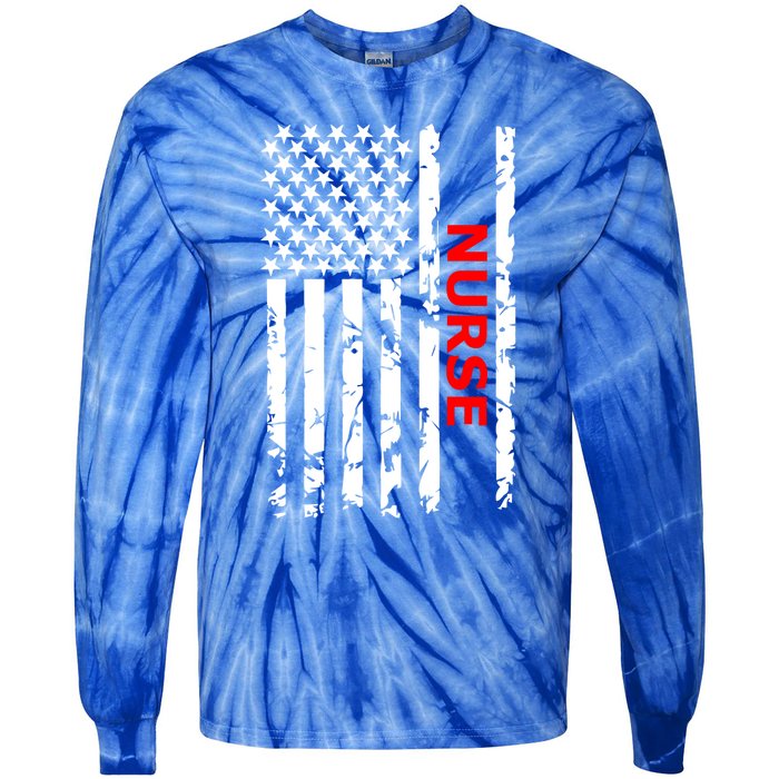 Nurse Gift Tie-Dye Long Sleeve Shirt