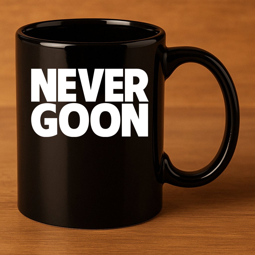 Never Goon 11oz C Handle Ceramic Mug