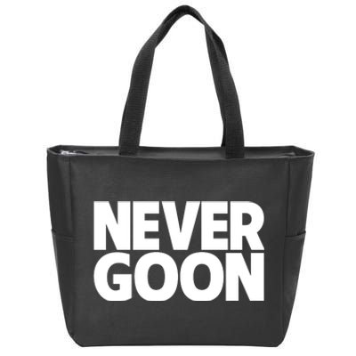 Never Goon Zip Tote Bag