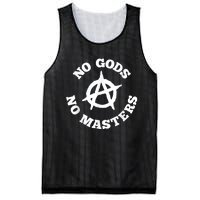 No Gods No Masters Anarchy Symbol Anarchist Atheist Mesh Reversible Basketball Jersey Tank