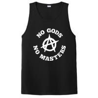 No Gods No Masters Anarchy Symbol Anarchist Atheist PosiCharge Competitor Tank