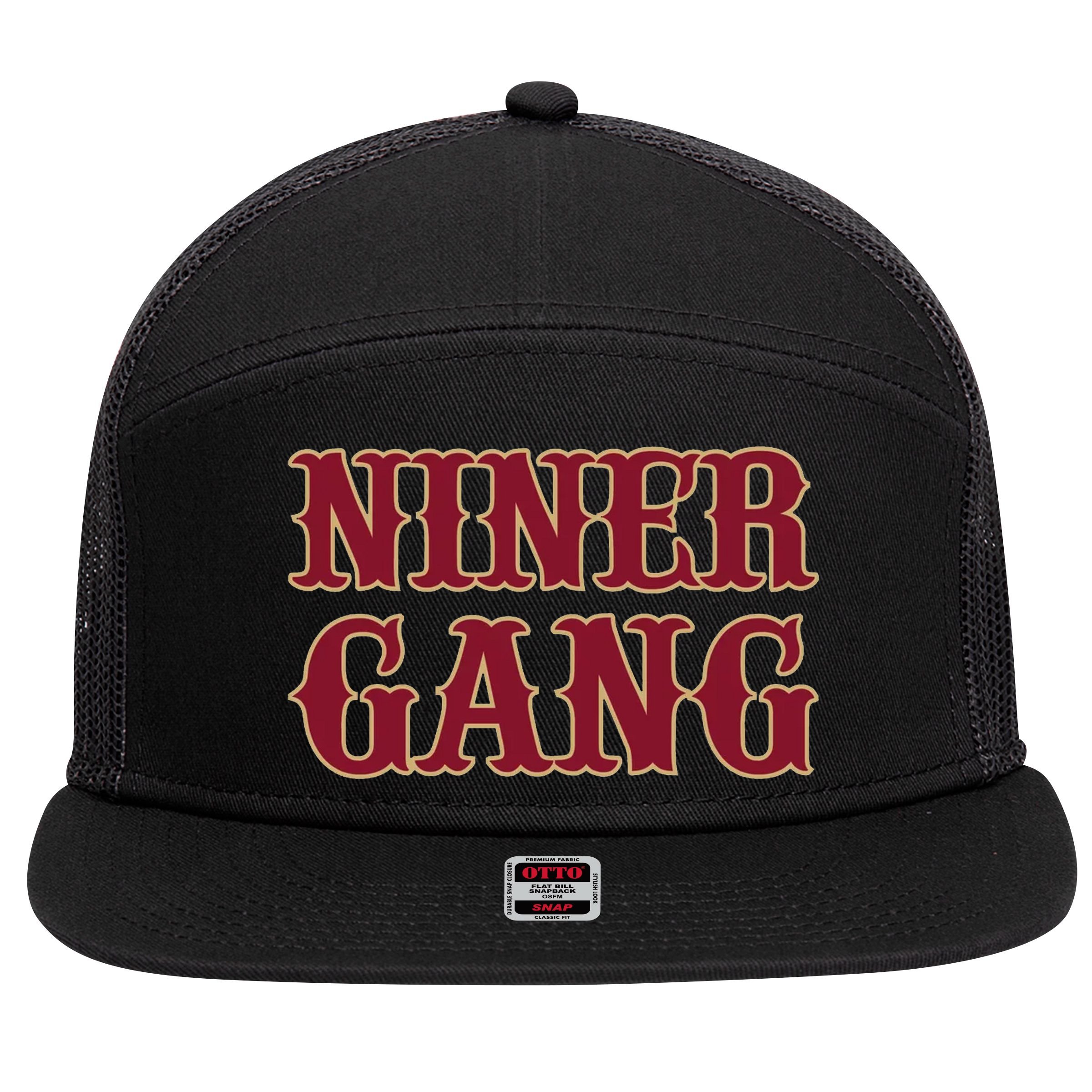 Niner Gang 7 Panel Mesh Trucker Snapback Hat