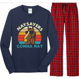 Naysayers Gonna Nay Horse Lover Equestrian Horse Rider Long Sleeve Pajama Set