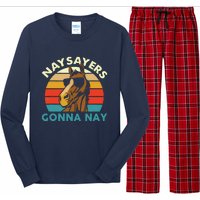 Naysayers Gonna Nay Horse Lover Equestrian Horse Rider Long Sleeve Pajama Set