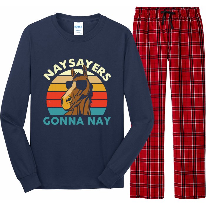 Naysayers Gonna Nay Horse Lover Equestrian Horse Rider Long Sleeve Pajama Set