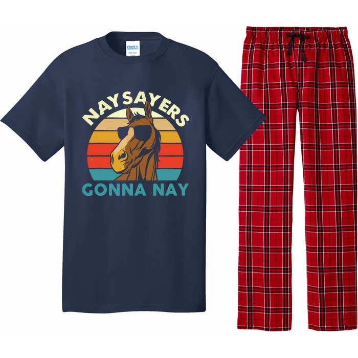 Naysayers Gonna Nay Horse Lover Equestrian Horse Rider Pajama Set