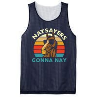 Naysayers Gonna Nay Horse Lover Equestrian Horse Rider Mesh Reversible Basketball Jersey Tank