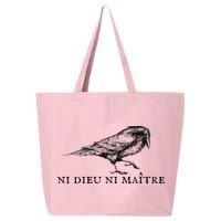 No God No Master Ni Dieu Ni Maitre Retro Crow Bird 25L Jumbo Tote