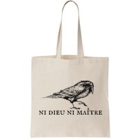No God No Master Ni Dieu Ni Maitre Retro Crow Bird Bag