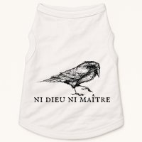 No God No Master Ni Dieu Ni Maitre Retro Crow Bird Doggie Tank