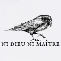No God No Master Ni Dieu Ni Maitre Retro Crow Bird Bucket Hat