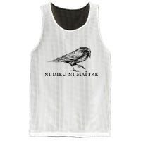 No God No Master Ni Dieu Ni Maitre Retro Crow Bird Mesh Reversible Basketball Jersey Tank