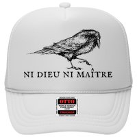 No God No Master Ni Dieu Ni Maitre Retro Crow Bird Hat