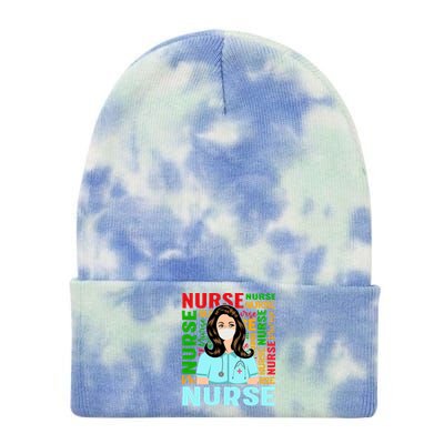 Nurse Gift Tie Dye 12in Knit Beanie