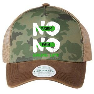 No Grain No Pain Celiac Disease Awareness Month Warrior Gift Legacy Tie Dye Trucker Hat