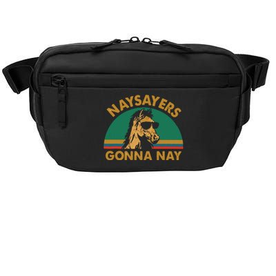 Naysayers Gonna Nay Vintage Retro Horse Lover Gift Crossbody Pack