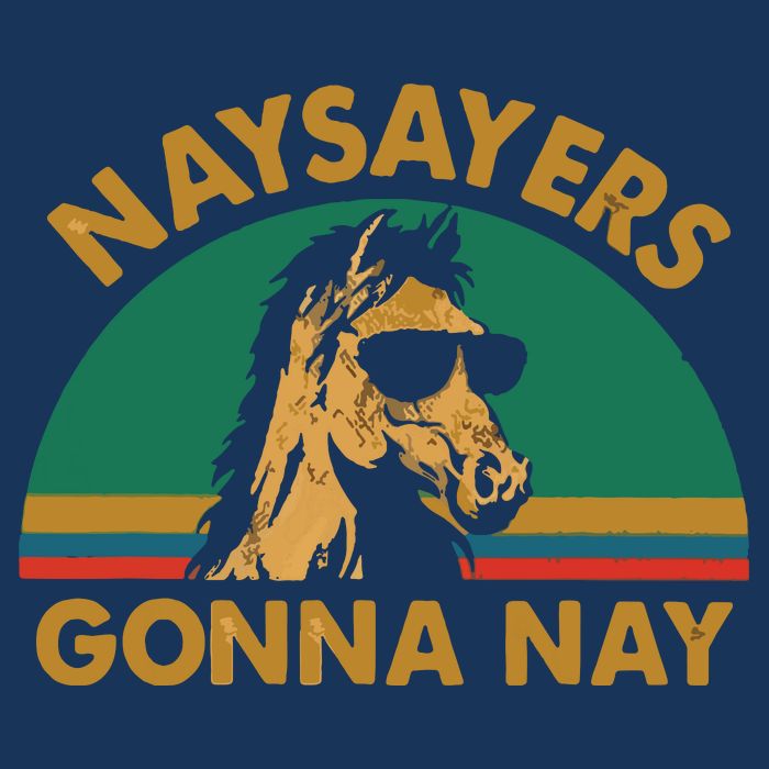 Naysayers Gonna Nay Vintage Retro Horse Lover Gift Hoodie