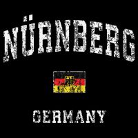 Nuremberg Germany Nurnberg Vintage Athletic Sports Kids Hoodie