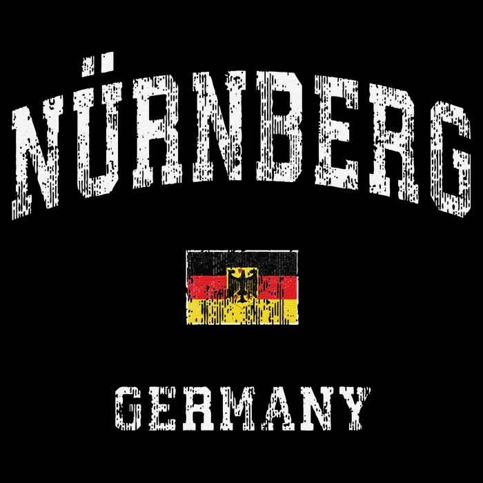 Nuremberg Germany Nurnberg Vintage Athletic Sports Kids Hoodie