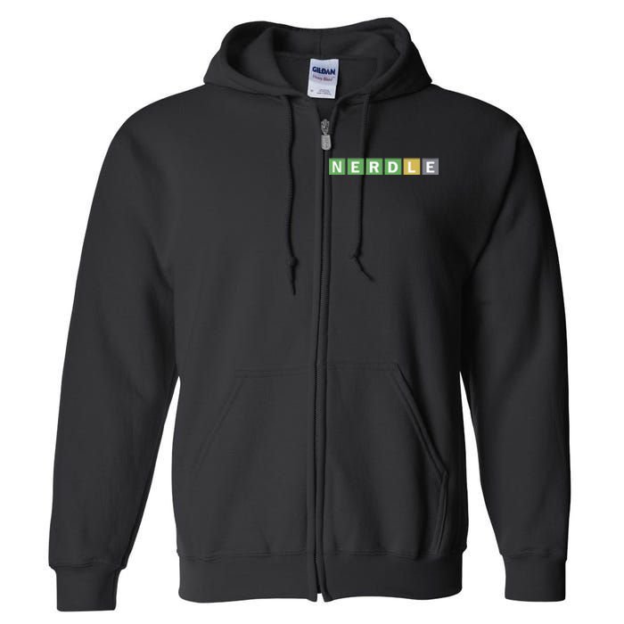 NERDLE Game Nerd Full Zip Hoodie