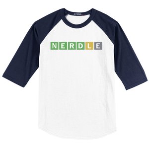 NERDLE Game Nerd Baseball Sleeve Shirt