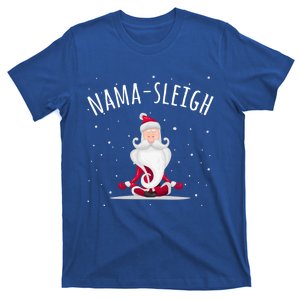 Namafunny Giftleigh Namasleigh Funny Santa Yoga Christmas Lotus Pose Gift T-Shirt