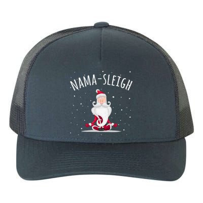 Namafunny Giftleigh Namasleigh Funny Santa Yoga Christmas Lotus Pose Gift Yupoong Adult 5-Panel Trucker Hat