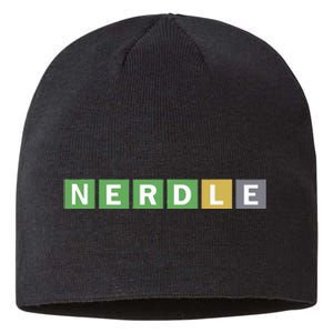 Nerdle Game Nerd Sustainable Beanie