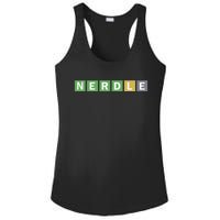 Nerdle Game Nerd Ladies PosiCharge Competitor Racerback Tank