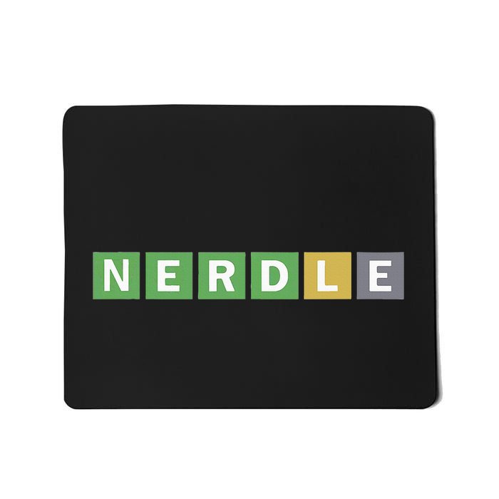 Nerdle Game Nerd Mousepad